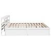 vidaXL Bedframe met hoofdbord massief grenenhout wit 180x200 cm