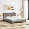 vidaXL Bedframe zonder matras "Hvar" stof taupe 160x200 cm