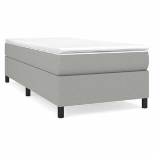 vidaXL Boxspring bed 90x190 cm stof lichtgrijs
