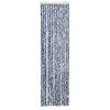 vidaXL Vliegengordijn 56x200 cm chenille blauw en wit