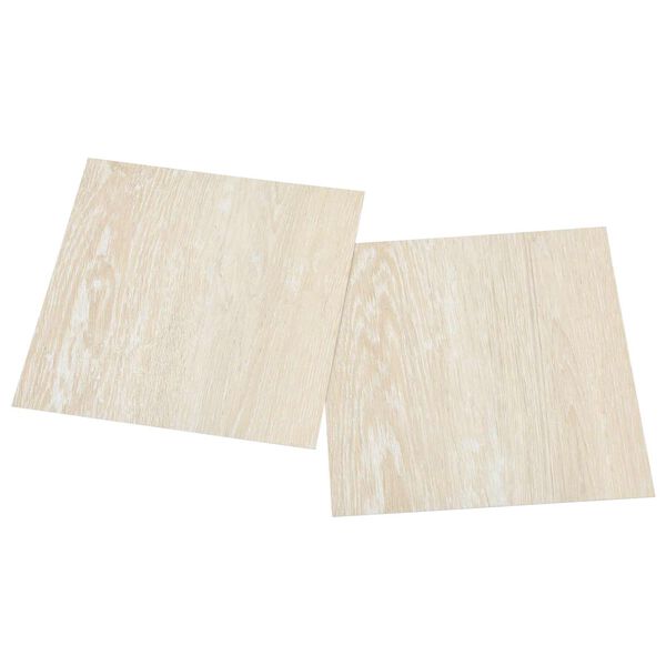vidaXL Vloerplanken 55 pcs Beige 5,11 m&sup2; PVC