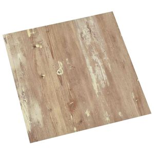vidaXL Zelfklevende Vloerplanken Bruin en wit 30,5 x 30,5 cm 20 st PVC