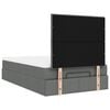 vidaXL Ottoman bed met matras en LED's 120x200cm stof donkergrijs