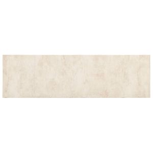 vidaXL Keuken Vloerkleed cr&egrave;mekleurig beton 150 x 45 cm 100% Polyamide