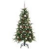 vidaXL Kunstmatige Inklapbare Kerstboom Groen 150 cm PE en PVC