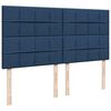 vidaXL Ottoman bed met matras 180x200cm stof blauw