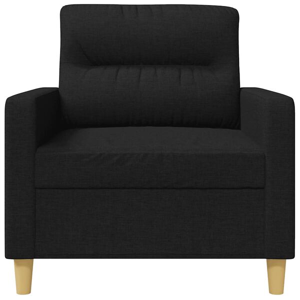 vidaXL Fauteuil 60 cm stof zwart