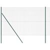 vidaXL gelast draadhek met grondbevestiging 10 x 1,5 m Groen Mesh
