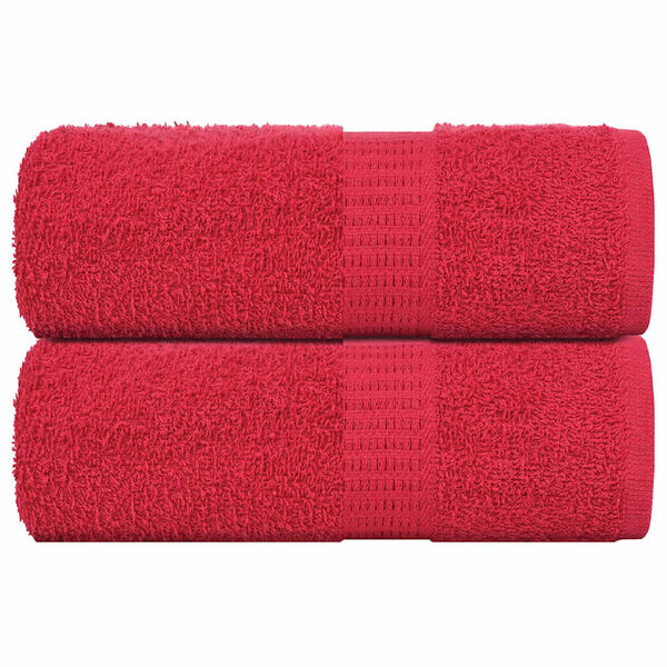 vidaXL Gastendoekjes FROGN 2 st 30x50 cm 360 g/m&sup2; rood