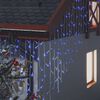 vidaXL Lichtgordijn met 400 LED's en 8 functies 10 m blauw