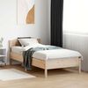 vidaXL Bedframe zonder matras massief grenenhout 75x190 cm