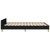 vidaXL Bedframe zonder matras 120x200 cm stof zwart