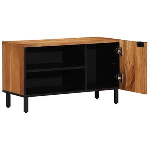 vidaXL TV-kast met plank Bruin 80 x 33 x 46 cm Massief Mango Hout