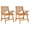 vidaXL Tuinstoelen 2 st 58x58x87 cm massief acaciahout