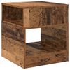 vidaXL Bijzettafel 2 pcs Oudhout 40,5 x 40 x 45 cm Bewerkt hout