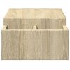 vidaXL Monitorstandaard met opbergruimte 70x27x15 cm hout sonoma eiken