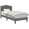 vidaXL Bedframe met hoofdeinde Donkergrijs 90 x 190 cm Fluweel