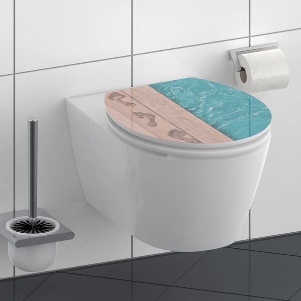 SCH&Uuml;TTE Toiletbril met soft-close POOLSIDE MDF hoogglans