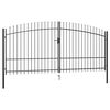 vidaXL Dubbele deur hekpoort Woerden met speerpunt 400x224,5 cm