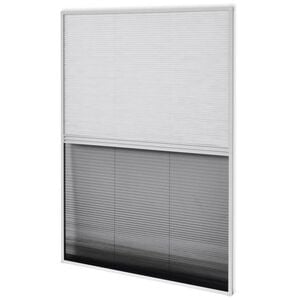 vidaXL Raamhor pliss&eacute; met verduistering 80x120 cm aluminium