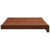 vidaXL Raamsokkel Bruin Hout 100 x 35 x 4,5 cm PVC