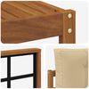 vidaXL Buiten bankenset met kussen 6 pcs Natuurlijk en Beige