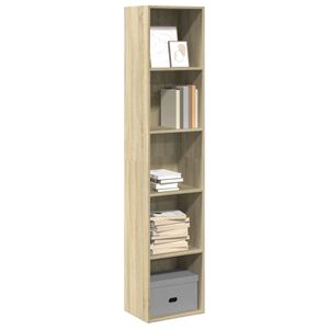 vidaXL Boekenkast 40x30x189 cm bewerkt hout sonoma eikenkleurig