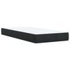 vidaXL Boxspring met matras fluweel zwart 90x200 cm