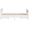 vidaXL Bedframe zonder matras massief grenenhout wit 140x190 cm