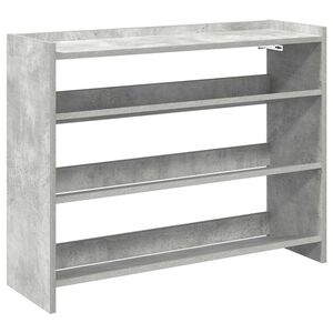vidaXL Schoenenrek 80x25x62 cm bewerkt hout betongrijs