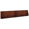 vidaXL Keerwand 2 st 100 x 12 x 30 cm weervast staal Roestkleurig