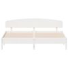 vidaXL Bedframe zonder matras massief grenenhout wit 180x200 cm