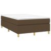 vidaXL Boxspring bed 120x200 cm stof donkerbruin