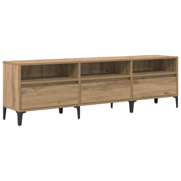 vidaXL TV-kast Artisan Eiken 150 x 30 x 45 cm Gemonteerd hout en ijzer