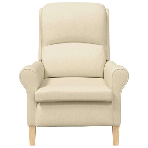 vidaXL Fauteuil Cr&egrave;me 76 x 94 x 102 cm Stof