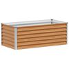 vidaXL Verhoogde plantenbak 98 x 50 x 36 cm Gegalvaniseerd staal
