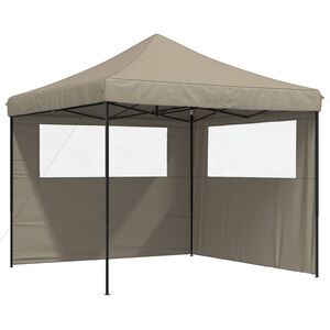 vidaXL Partytent Taupe 292 x 292 x 315 cm Oxford Stof