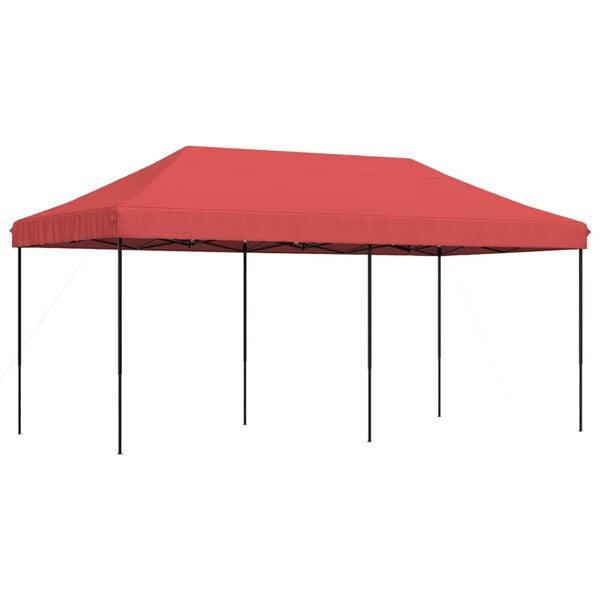 vidaXL Partytent inklapbaar pop-up 580x292x315 cm bordeauxrood