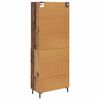vidaXL Hoge kast Oudhout 69,5 x 34 x 180 cm Bewerkt hout