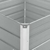 vidaXL Plantenbak verhoogd 100x100x77 cm gegalvaniseerd staal grijs