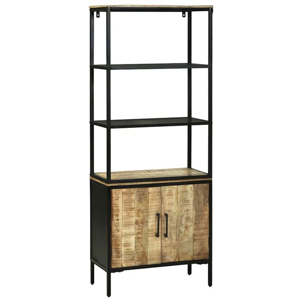 vidaXL Highboard Bruin 70 x 35 x 180 cm Massief mangohout