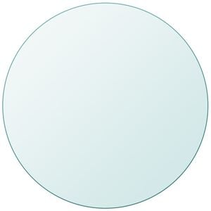 vidaXL Tafelblad van gehard glas 300 mm rond