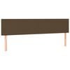 vidaXL Boxspring met matras stof donkerbruin 180x200 cm