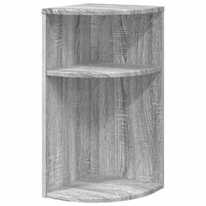 vidaXL Bijzettafel Grijs Sonoma 29,6 x 29,6 x 60 cm Bewerkt hout