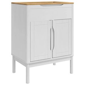 vidaXL Badkamer wastafelkast FLORO Wit 60 x 40 x 80 cm
