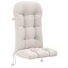 vidaXL Zon Loungerkussen PUTTEN 100% Polyester Wit 48 x 112 x 10 cm
