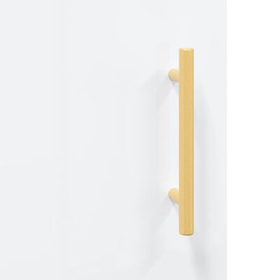 vidaXL Wandkast 60x31x70 cm bewerkt hout hoogglans wit