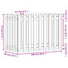 vidaXL Plantenbak verhoogd hekontwerp 100x50x70 cm grenenhout wit