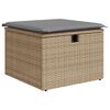 vidaXL 8-delige Loungeset met kussens poly rattan beige