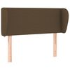 vidaXL Hoofdbord met randen 83x23x78/88 cm stof donkerbruin